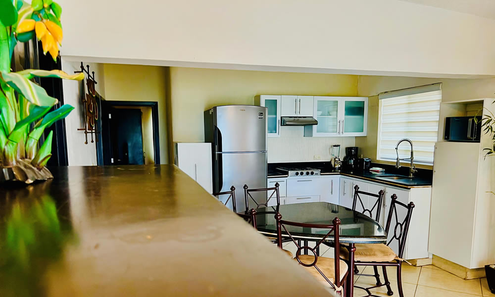 Suite 2 habitaciones con cocineta frente al mar - Cocineta